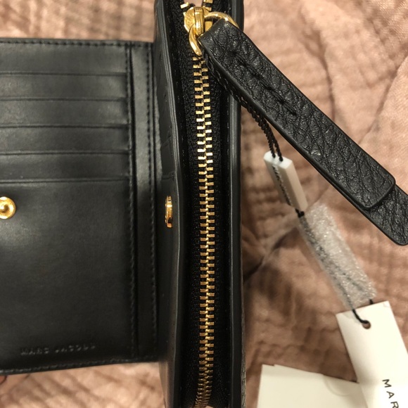 Black Leather Marc Jacobs Wallet NWT 💯Leather - Picture 6 of 9